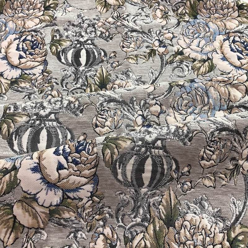 green floral sofa upholstery fabric