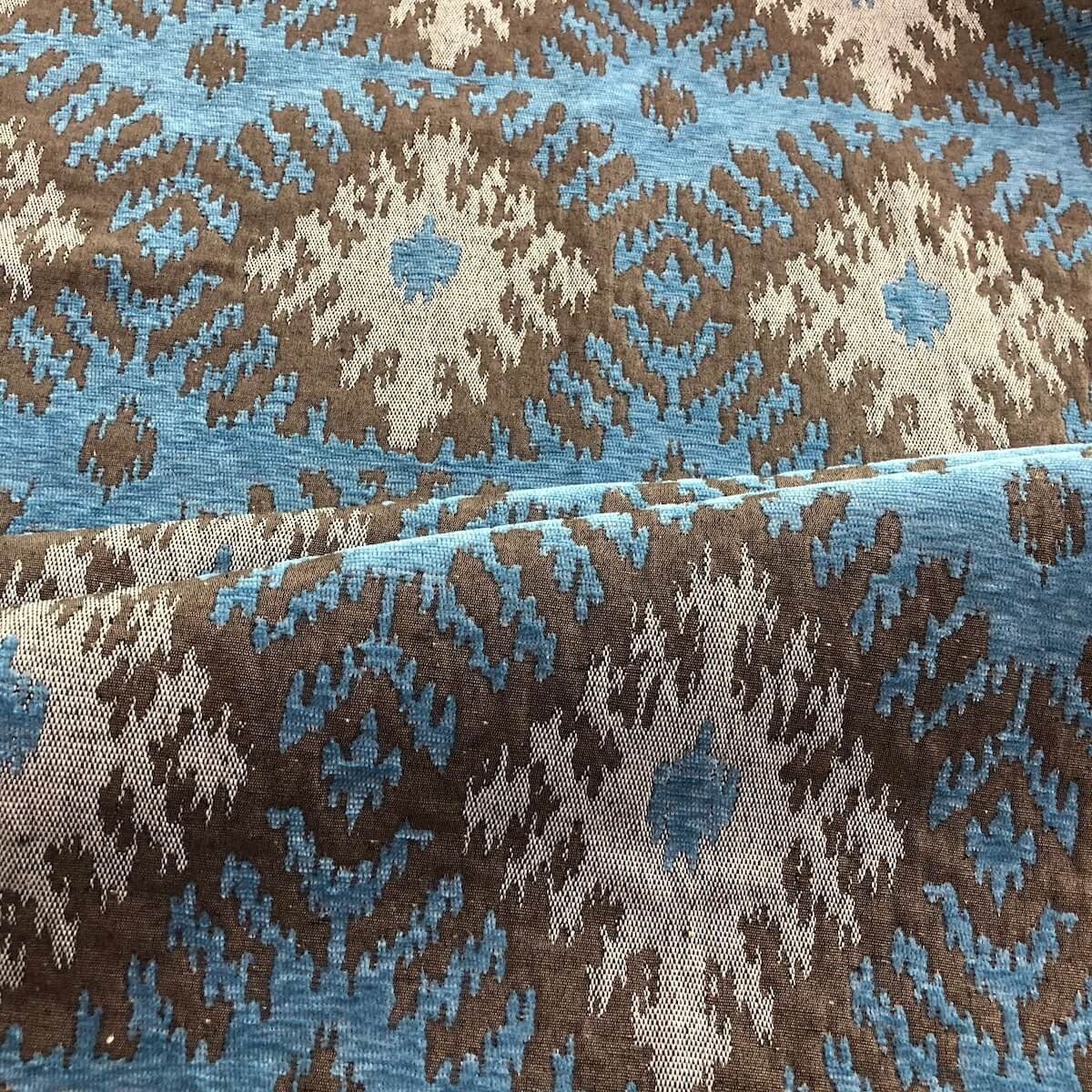 light blue jacquard fabric