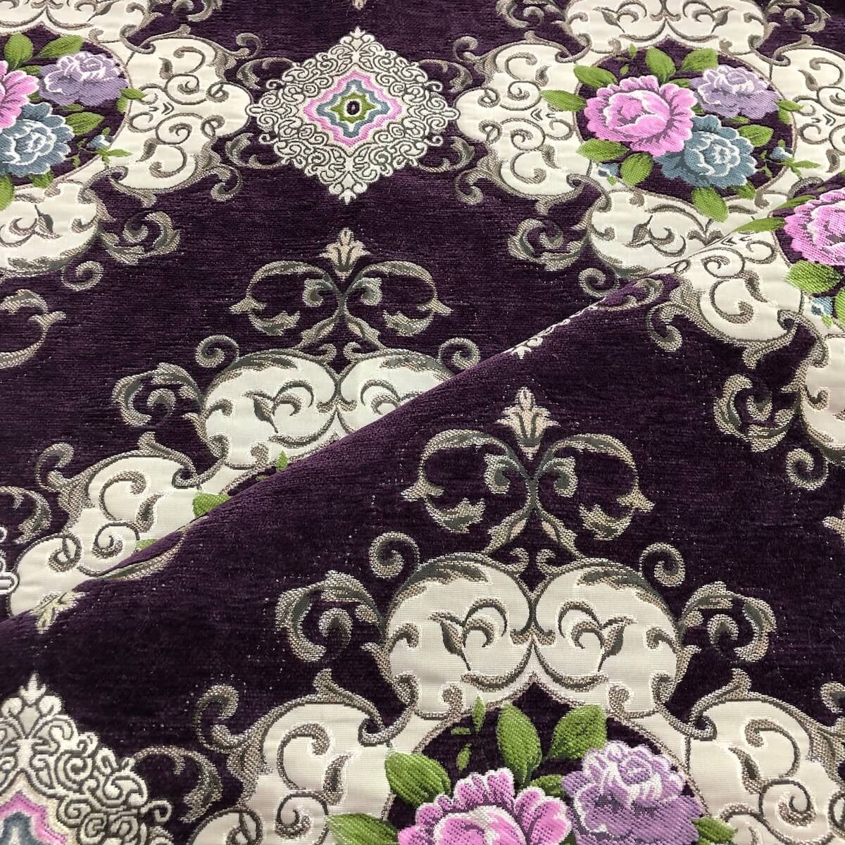 purple chenille fabric