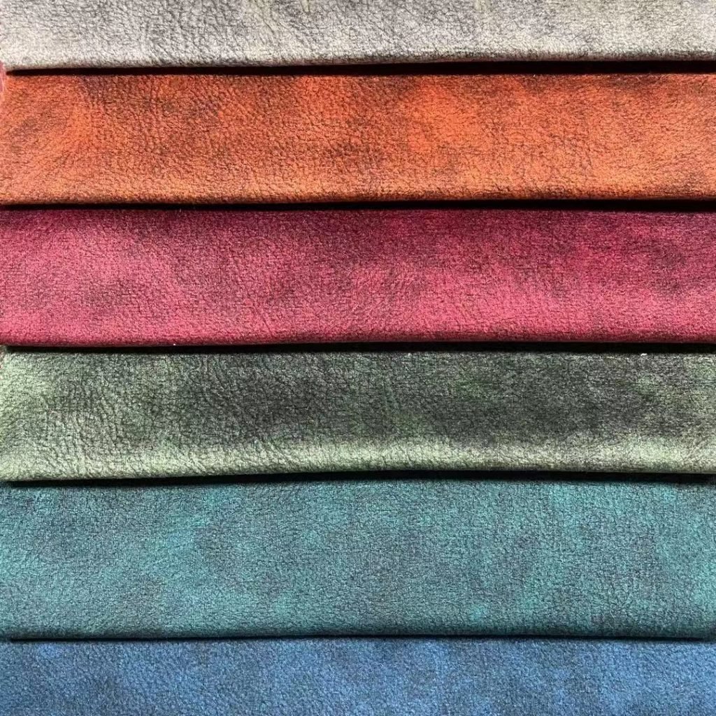100 polyester knitted sofa upholstery printing velvet fabrics Sofa