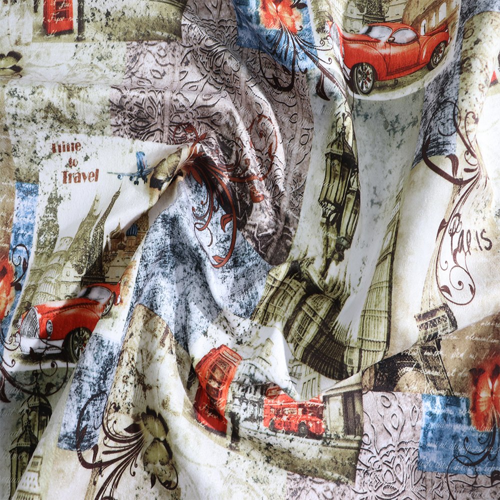 New design printing velvet